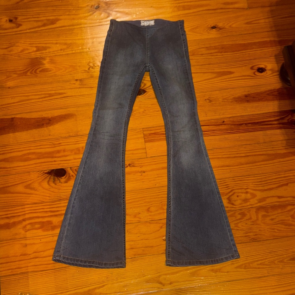 Free People Dark Blue Flare Jeans